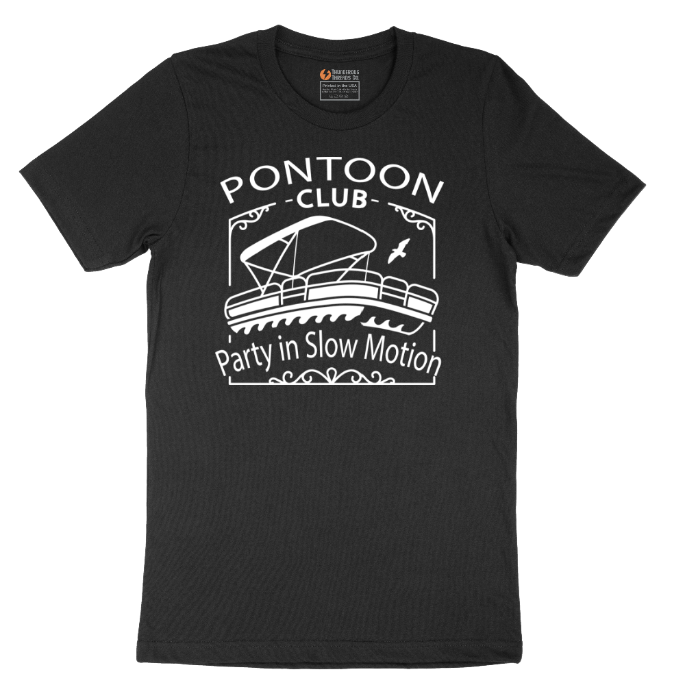 Pontoon Club Party in Slow Motion - Mens T-Shirt - Sizes S - 6XL