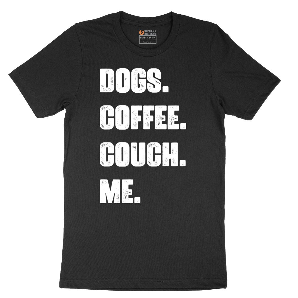 Dogs Coffee Couch Me - Mens T-Shirt - Sizes S - 6XL