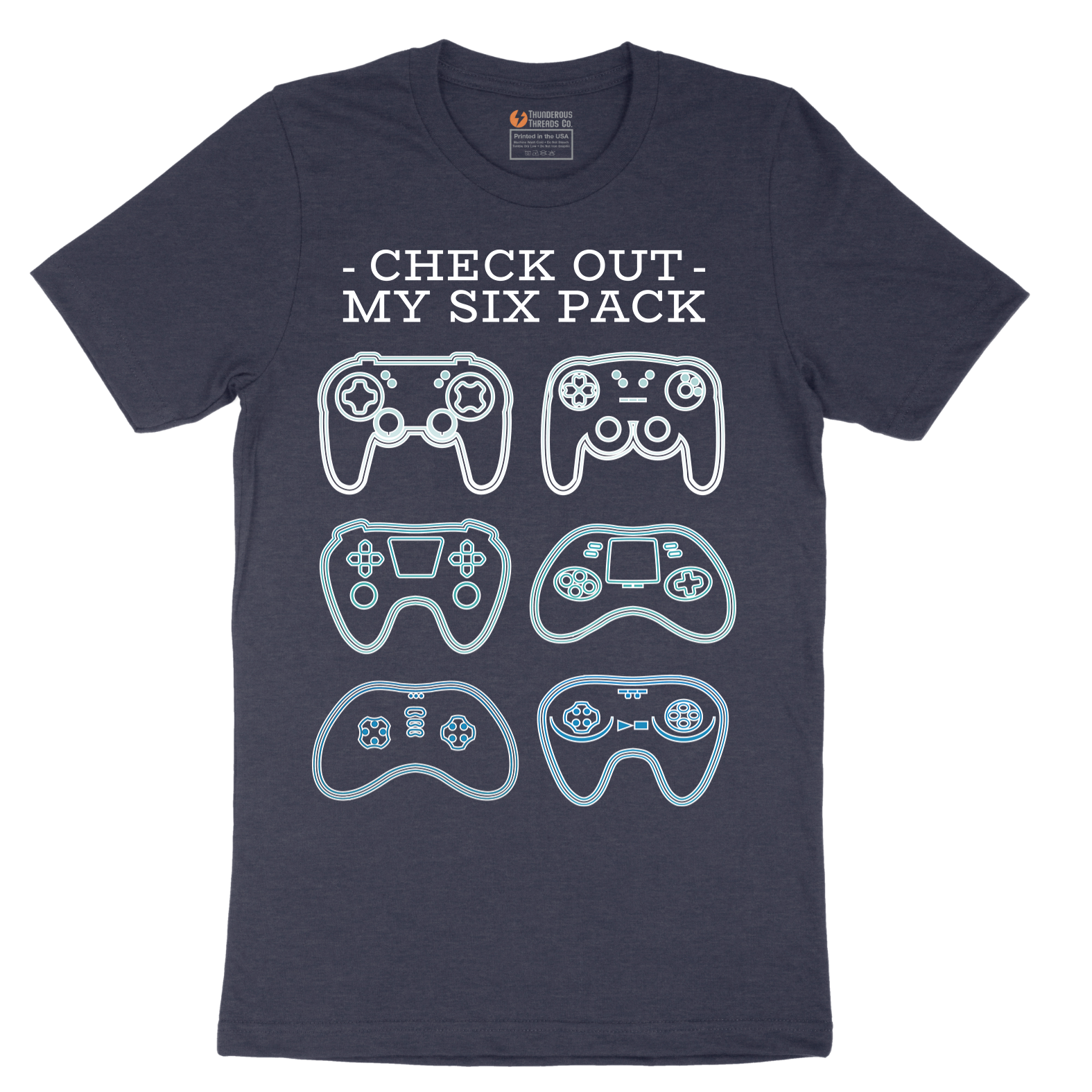 Check Out My Six Pack Video Game Version - Mens T-Shirt - Sizes S - 6XL