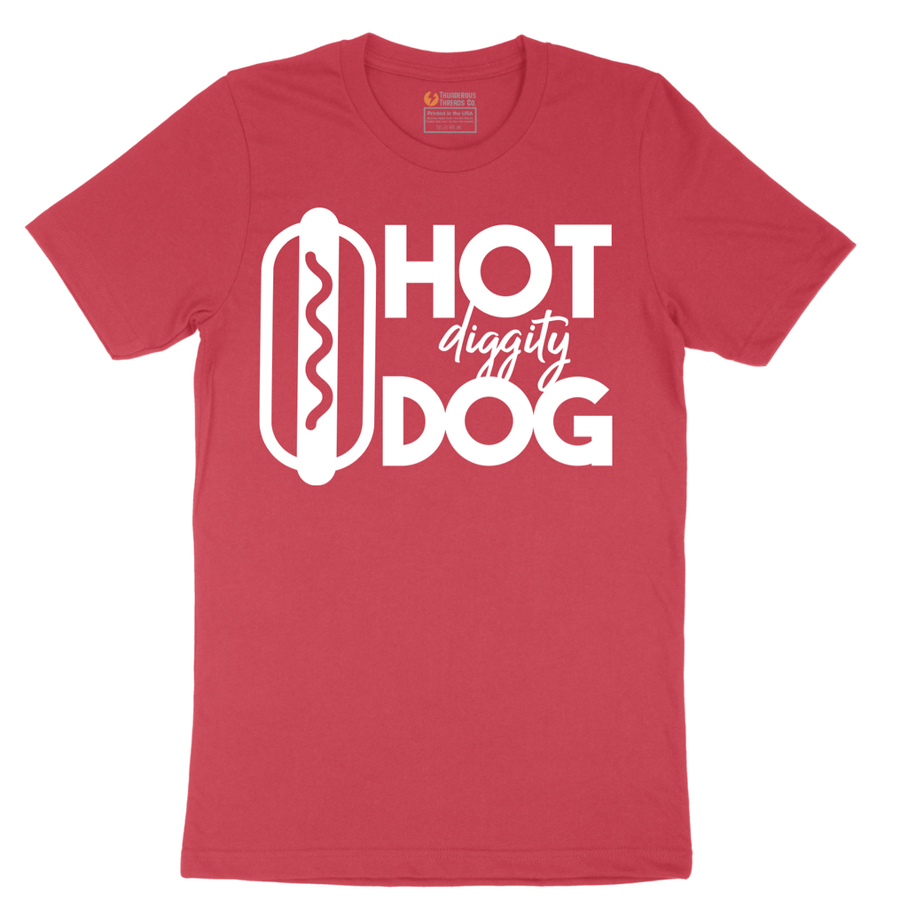 Hot Diggity Dog - Mens T-Shirt - Sizes S - 6XL