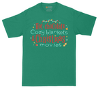 Hot Chocolate Cozy Blankets and Christmas Movies | Mens Tall T-Shirt