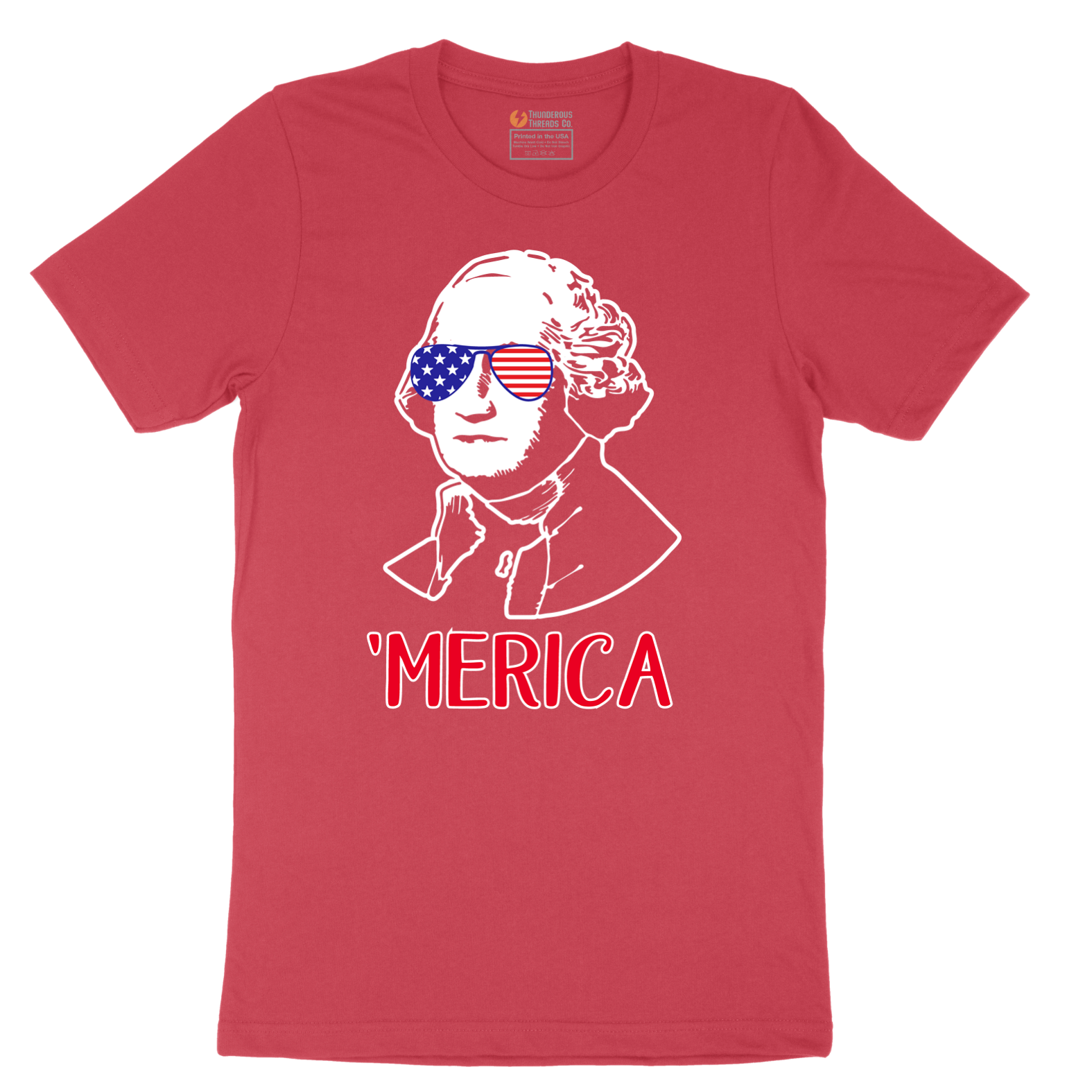 Merica George Washingtong Version - Mens T-Shirt - Sizes S - 6XL