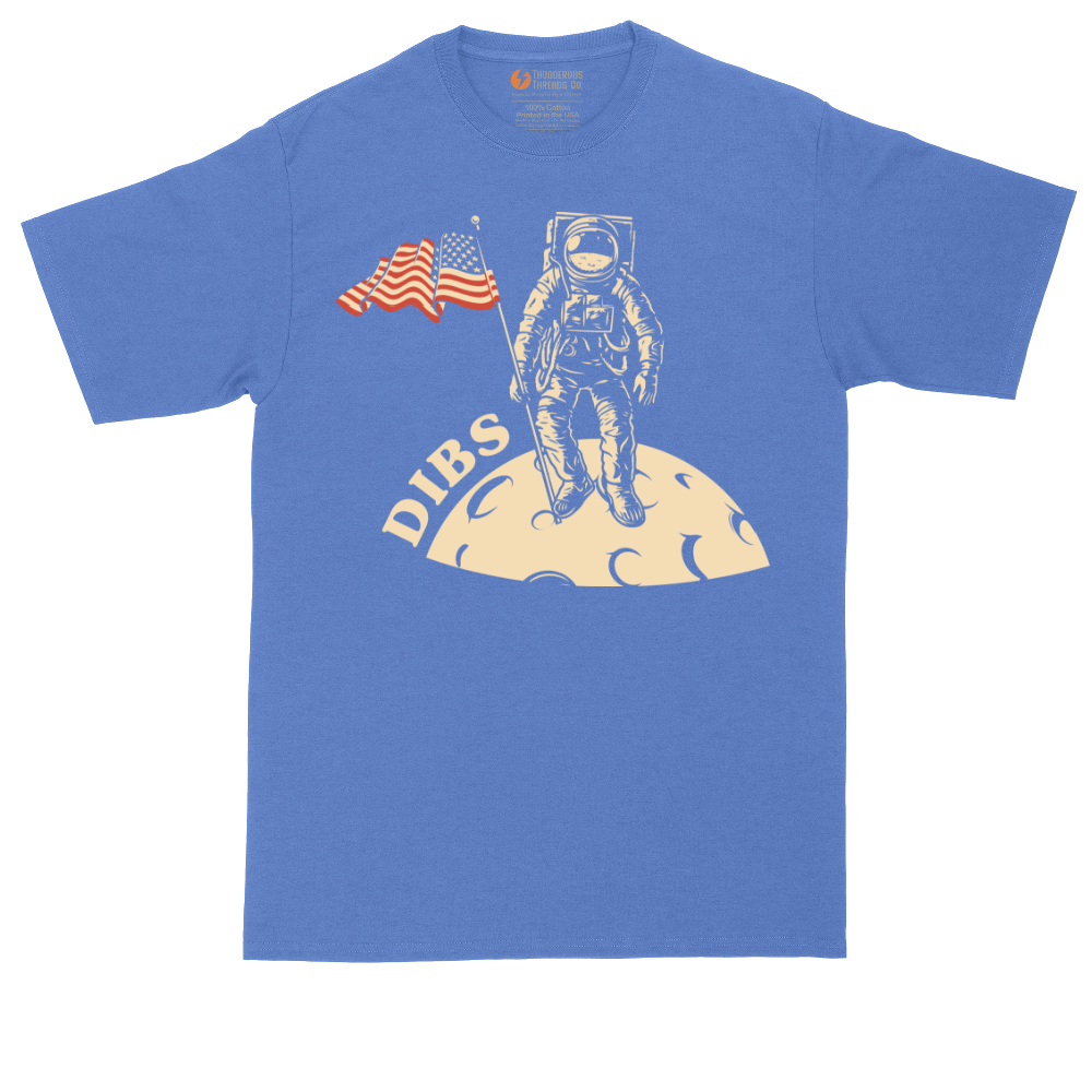 Dibs America Moon Landing | Mens Tall T-Shirt