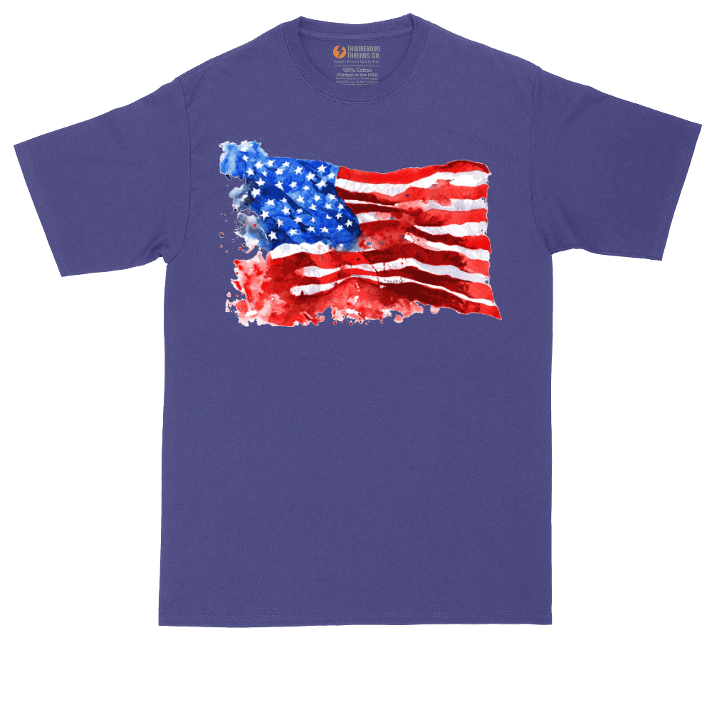 USA Flag Grunge | Mens Tall T-Shirt