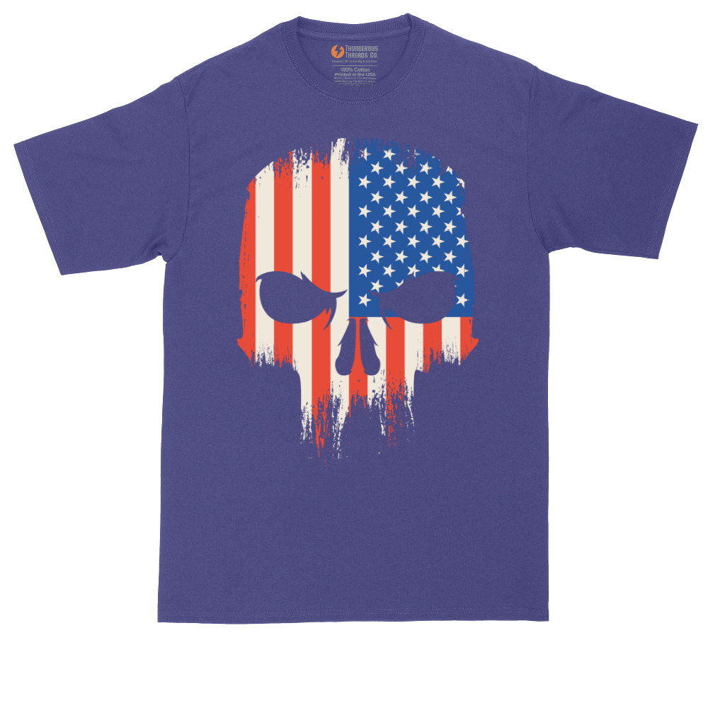 USA Skull - Mens Tall T-Shirt