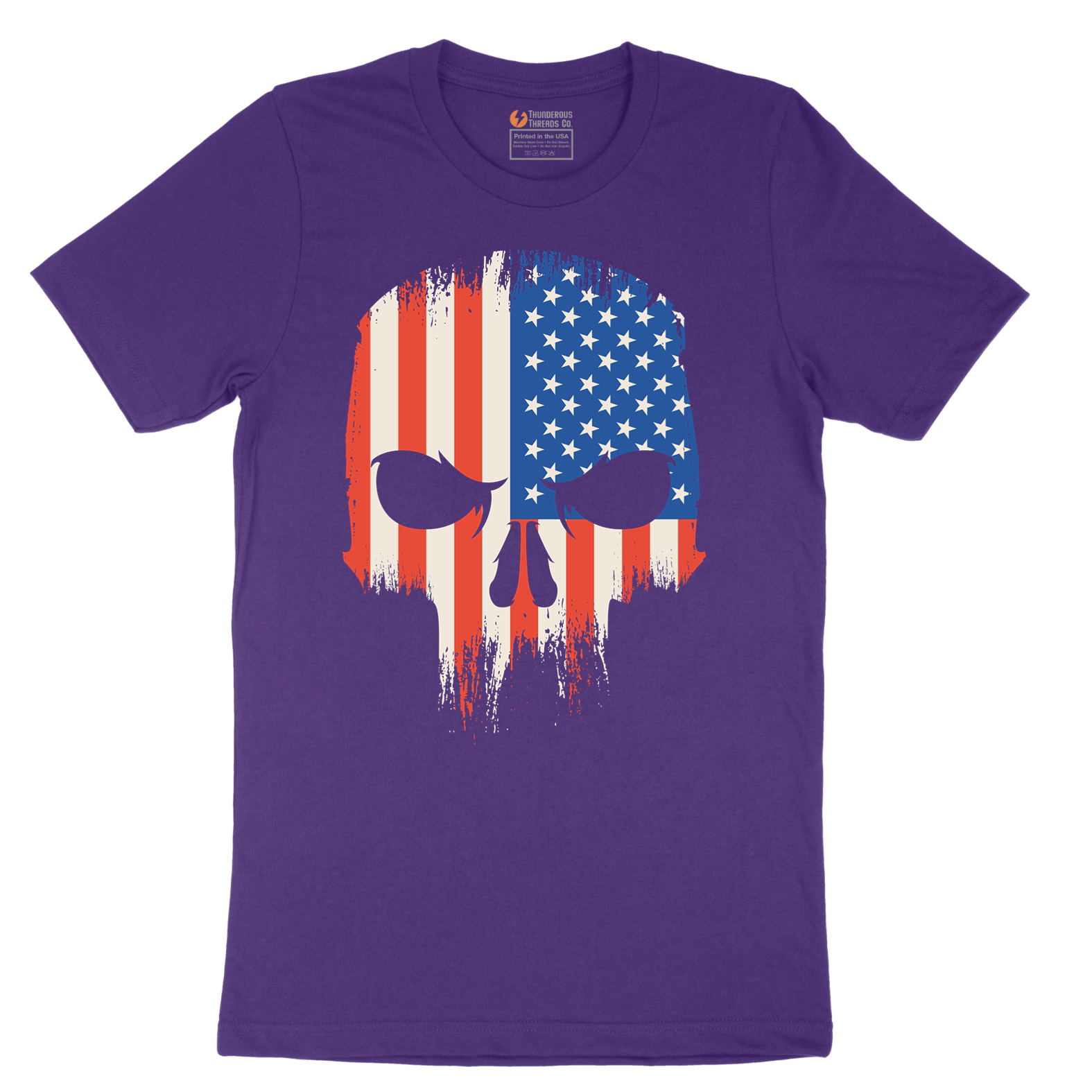 USA Skull - Mens T-Shirt - Sizes S - 6XL