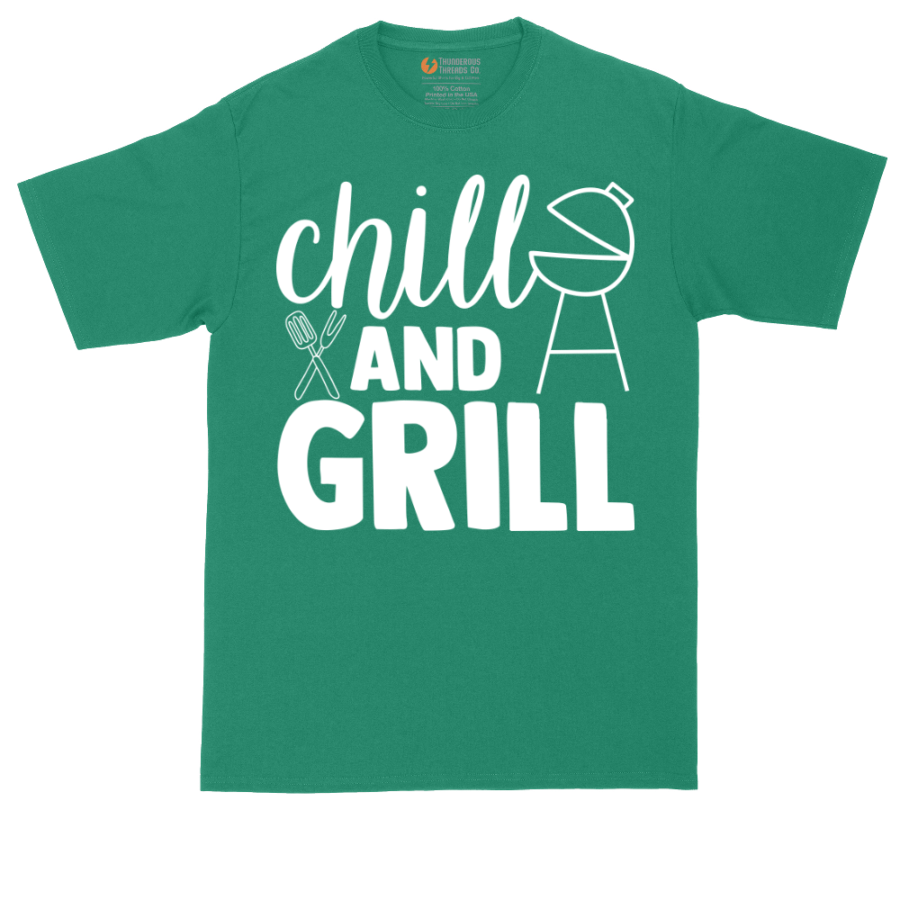 Chill and Grill | Mens Tall T-Shirt