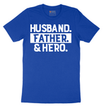 Husband Father Hero - Mens T-Shirt - Sizes S - 6XL