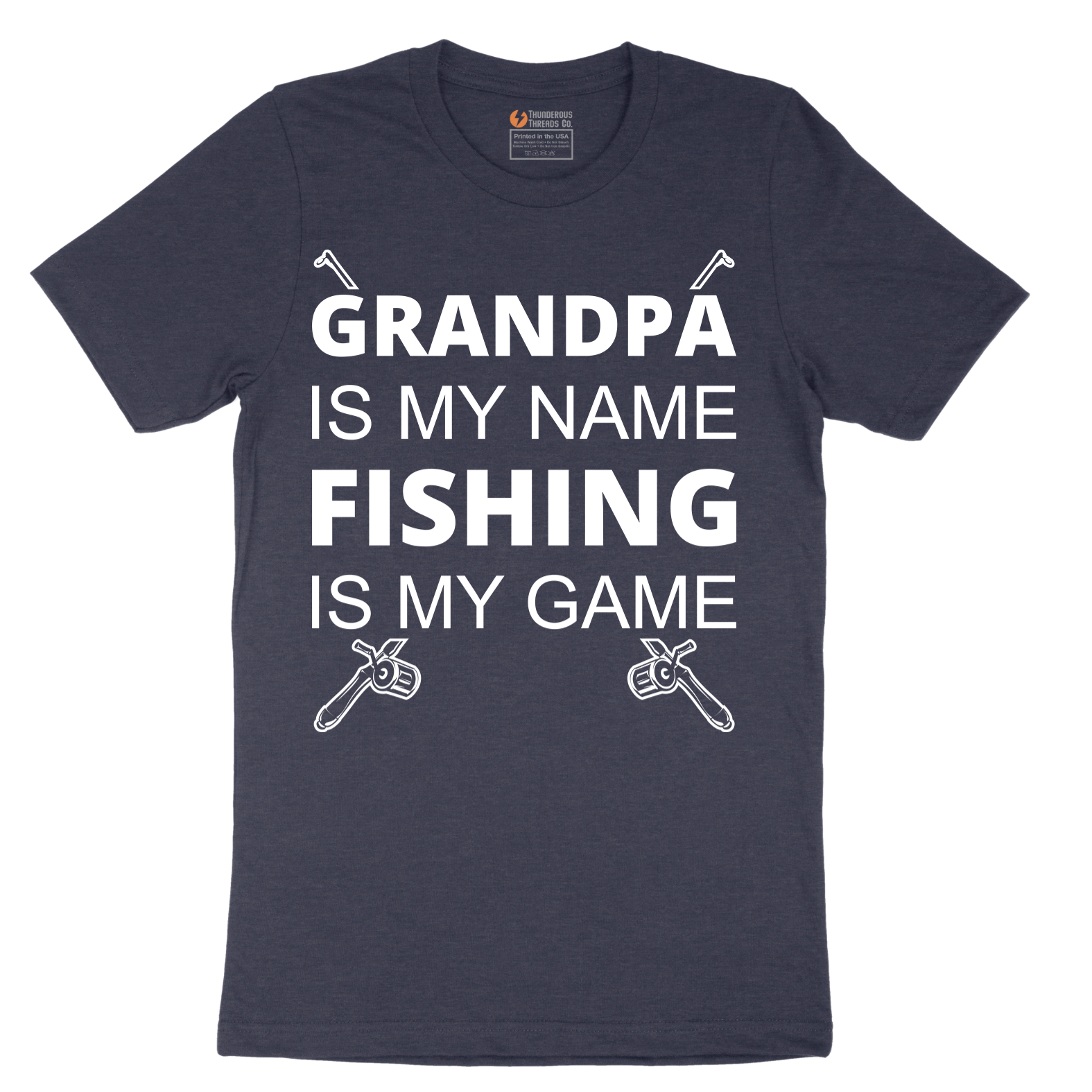 Grandpa is My Name Fishing is My Game - Mens T-Shirt - Sizes S - 6XL