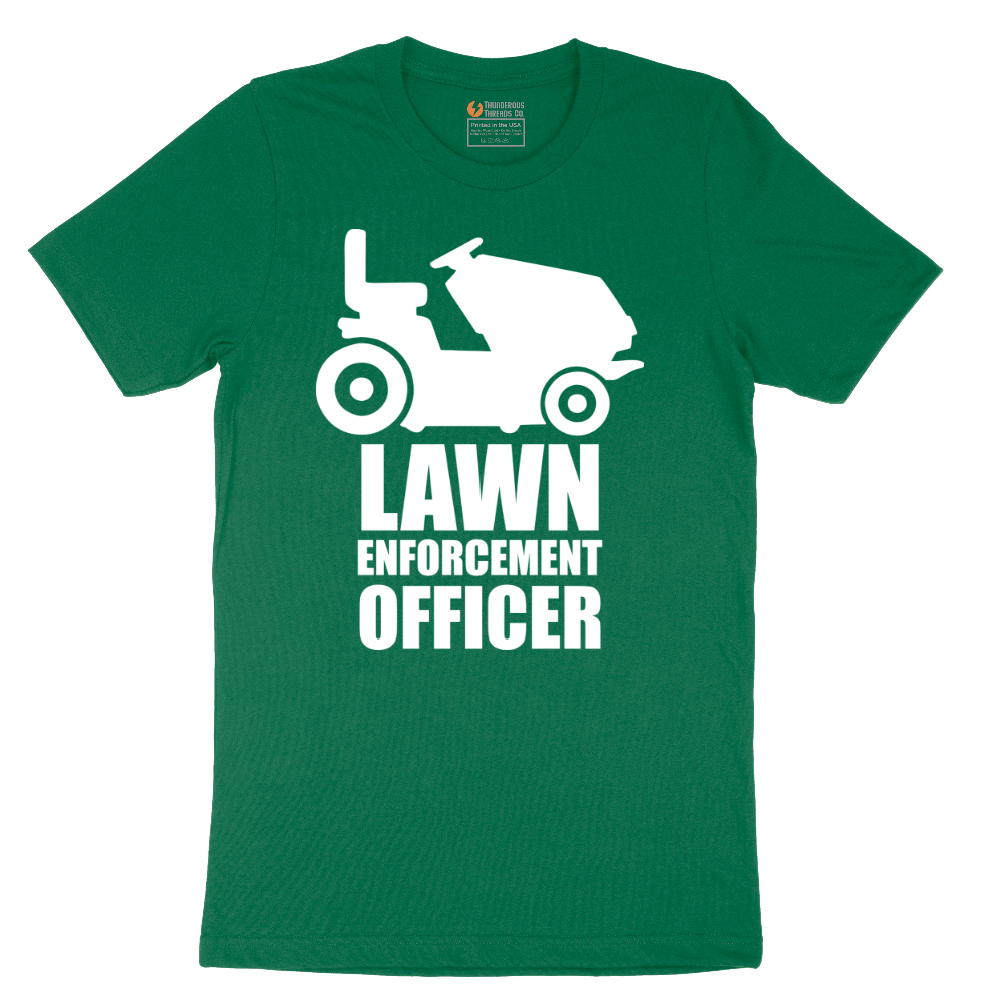 Lawn Enforcement Officer No Badge Version - Mens T-Shirt - Sizes S - 6XL