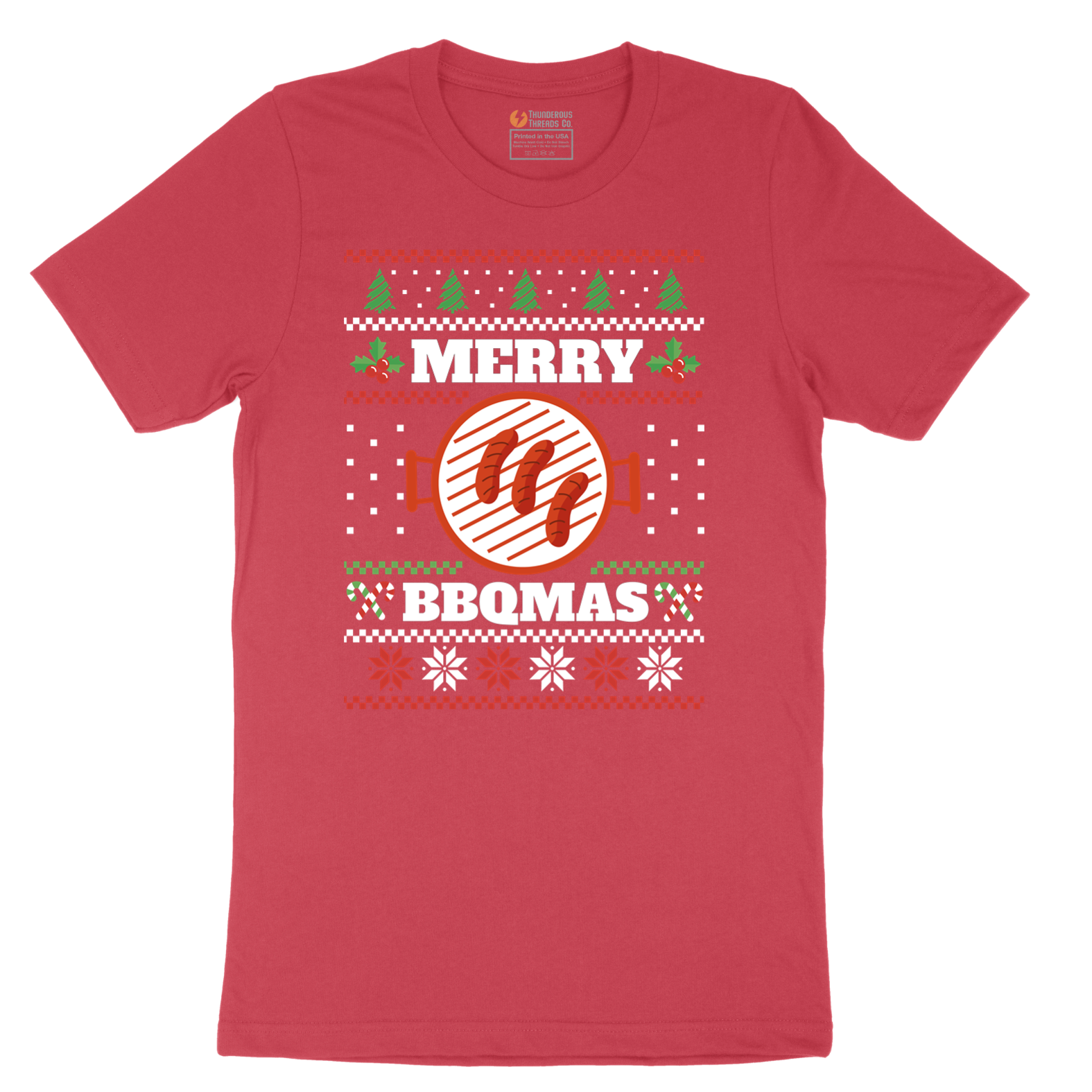 Merry BBQ Mas - Mens T-Shirt - Sizes S - 6XL