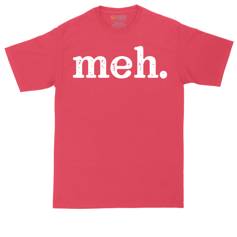 Meh White - Mens Tall T-Shirt