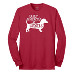 Easily Distracted by Weiners Long Sleeve Tee - Red