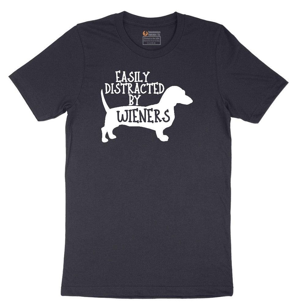 Easily Distracted by Weiners Short Sleeve Tee - Deep Navy