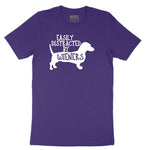 Easily Distracted by Weiners Short Sleeve Tee - Team Purple