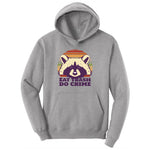 Eat Trash Do Crime Ladies Hoodie - Athletic Heather