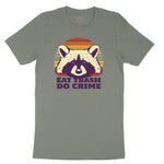 Eat Trash Do Crime Ladies Short Sleeve Tee - Bamboo Blackout