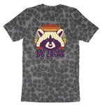 Eat Trash Do Crime Ladies Short Sleeve Tee - Black Leopard