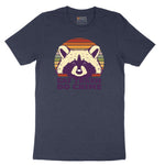 Eat Trash Do Crime - Mens & Ladies T-Shirt Short Sleeve Tee - Heather Navy