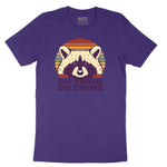Eat Trash Do Crime - Mens & Ladies T-Shirt Short Sleeve Tee - Team Purple
