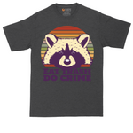 Eat Trash Do Crime tall t-shirt for men in Dark Heather Grey