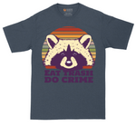 Eat Trash Do Crime tall t-shirt for men in Heather Navy