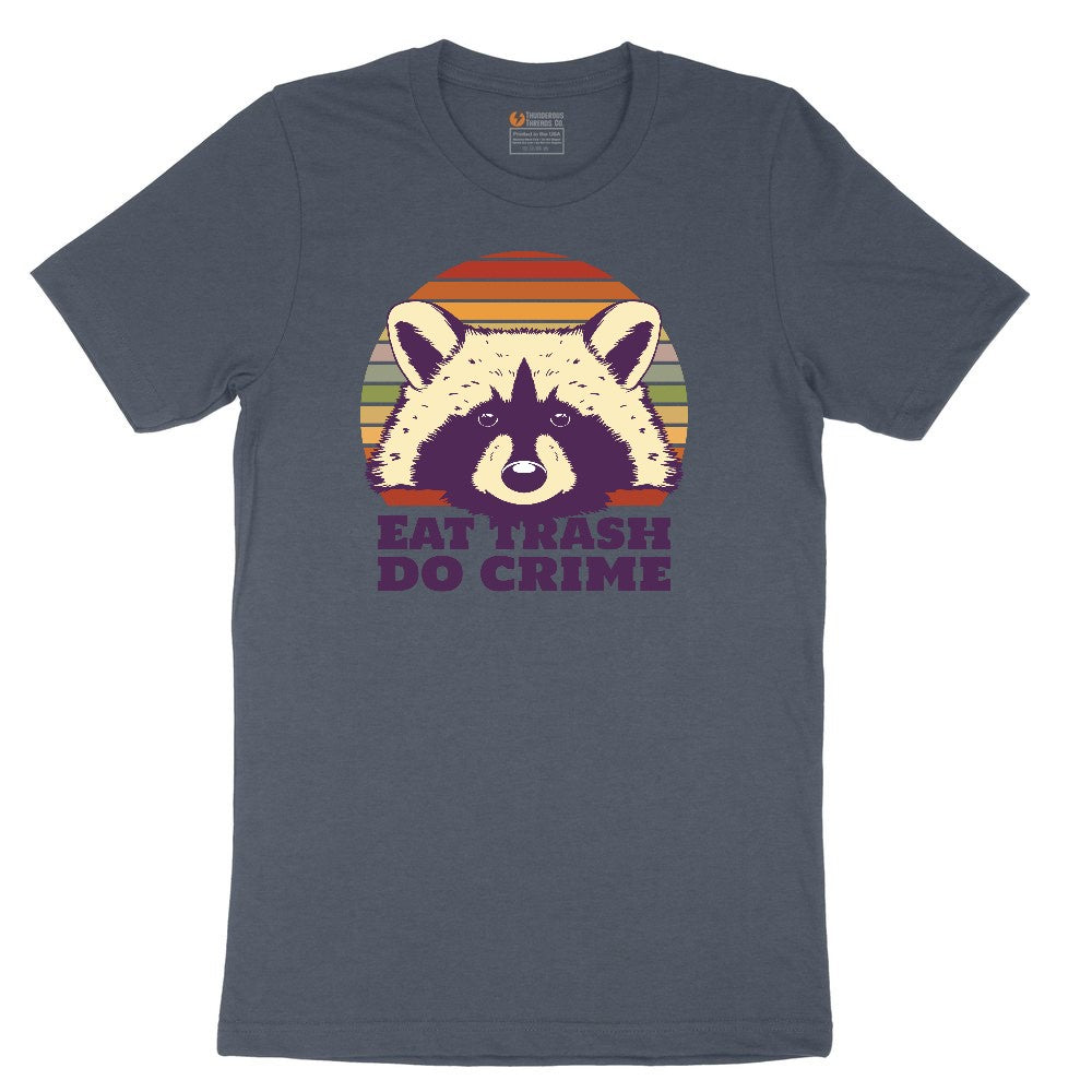 Eat Trash Do Crime Toddler Short Sleeve Tee - Heather Navy