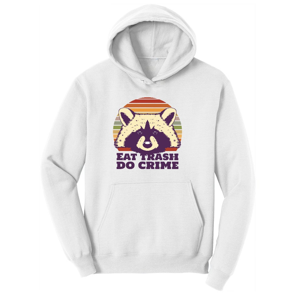 Eat Trash Do Crime Youth Hoodie - White