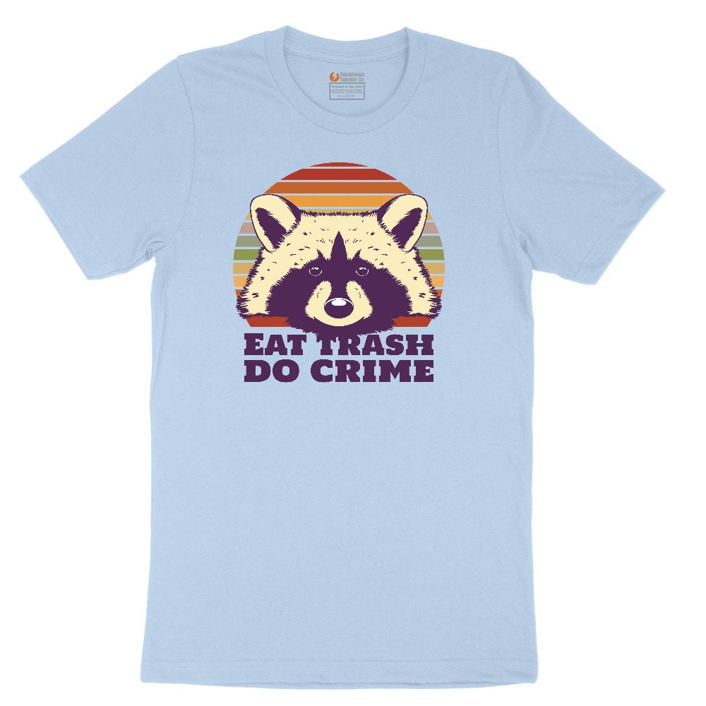 Eat Trash Do Crime Youth Short Sleeve Tee - Light Blue