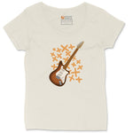 Electric Guitar Ladies Curvy Tee - Natural Heather