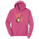 Electric Guitar Ladies Hoodie - Sangria