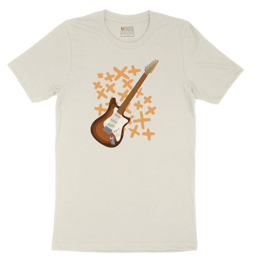 Electric Guitar Ladies Short Sleeve Tee - Natural Heather