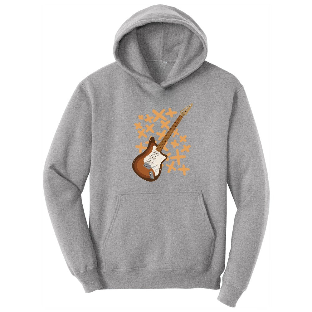 Electric Guitar Hoodie - Athletic Heather