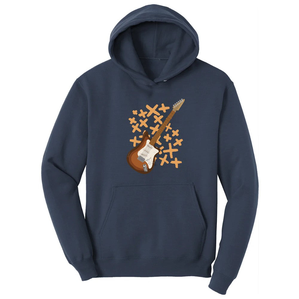 Electric Guitar Hoodie - Navy