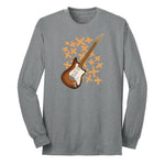Electric Guitar Long Sleeve Tee - Athletic Grey