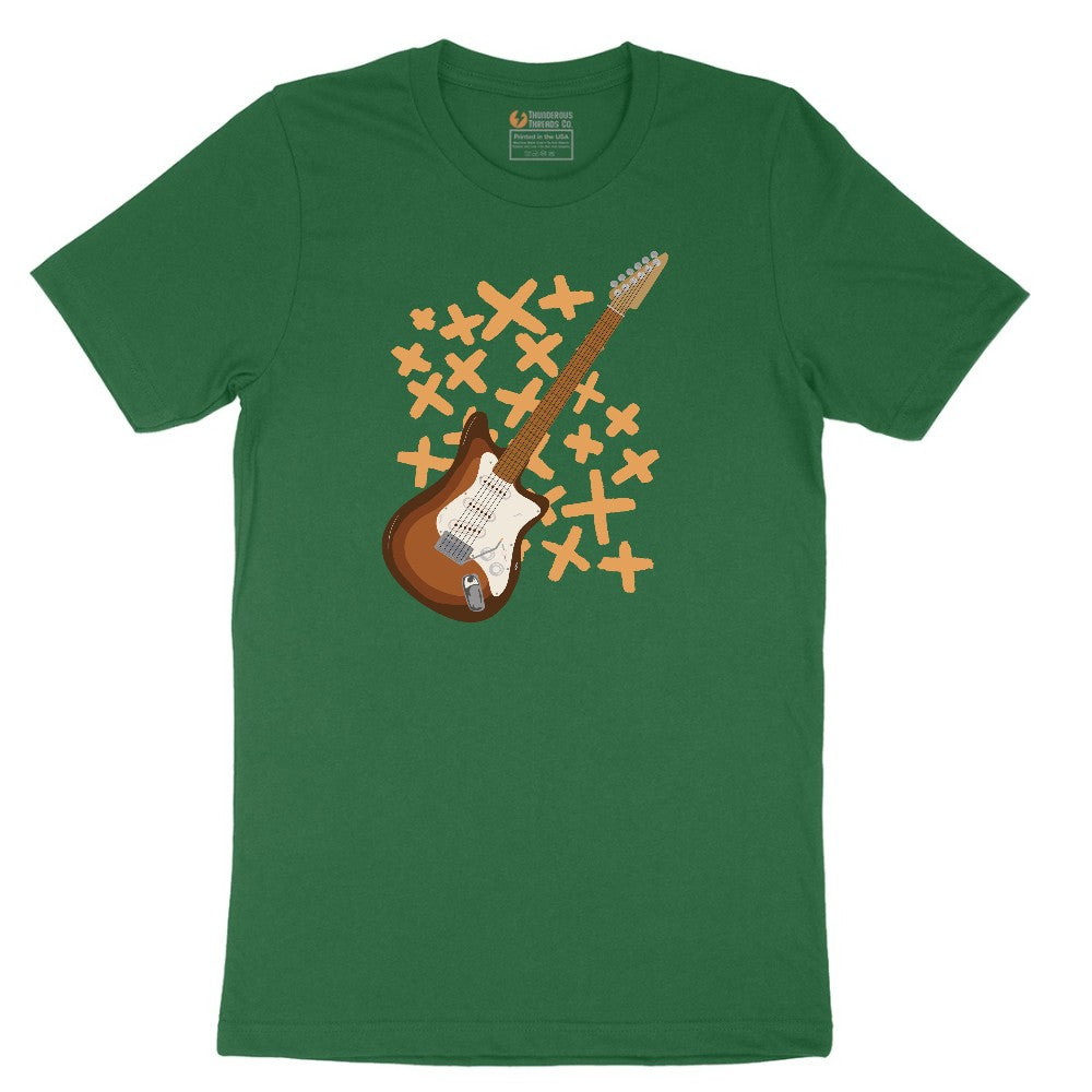 Electric Guitar Short Sleeve Tee - Athletic Kelly