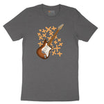 Electric Guitar Short Sleeve Tee - Dark Heather Grey