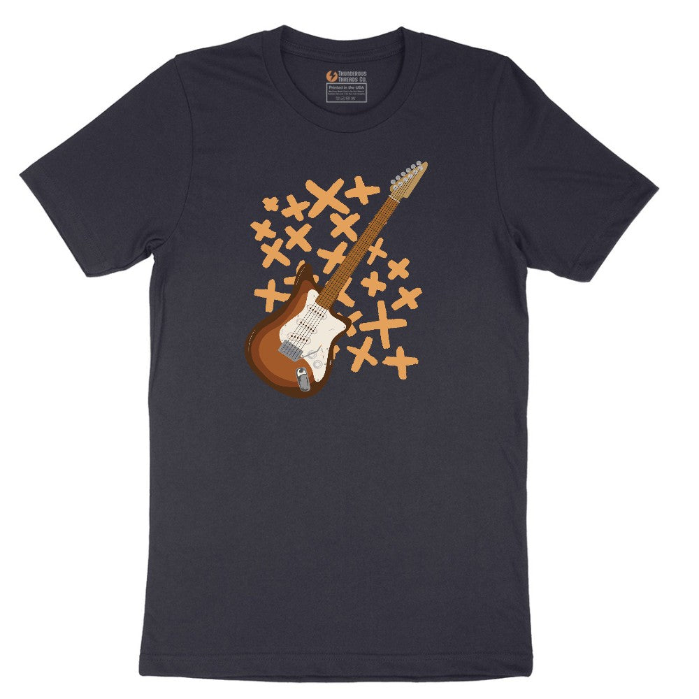 Electric Guitar Short Sleeve Tee - Deep Navy