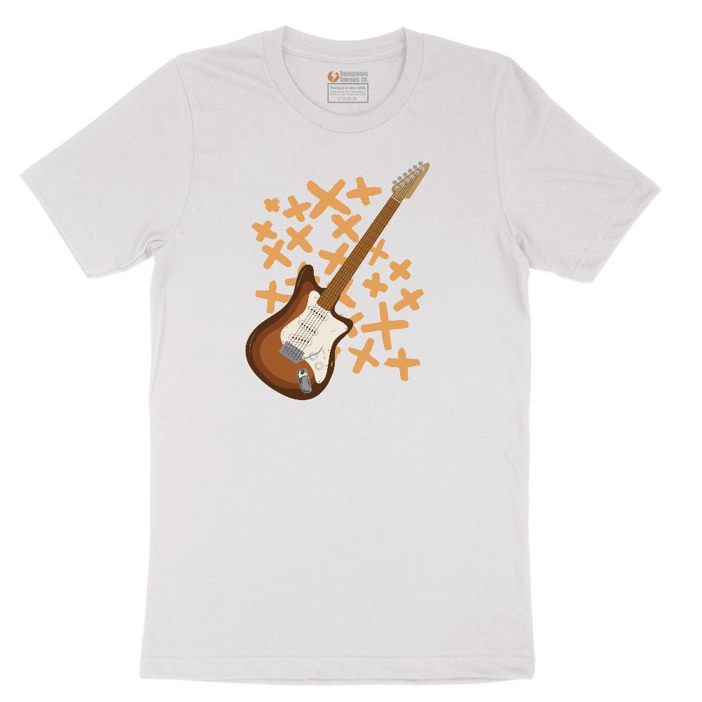 Electric Guitar Short Sleeve Tee - White