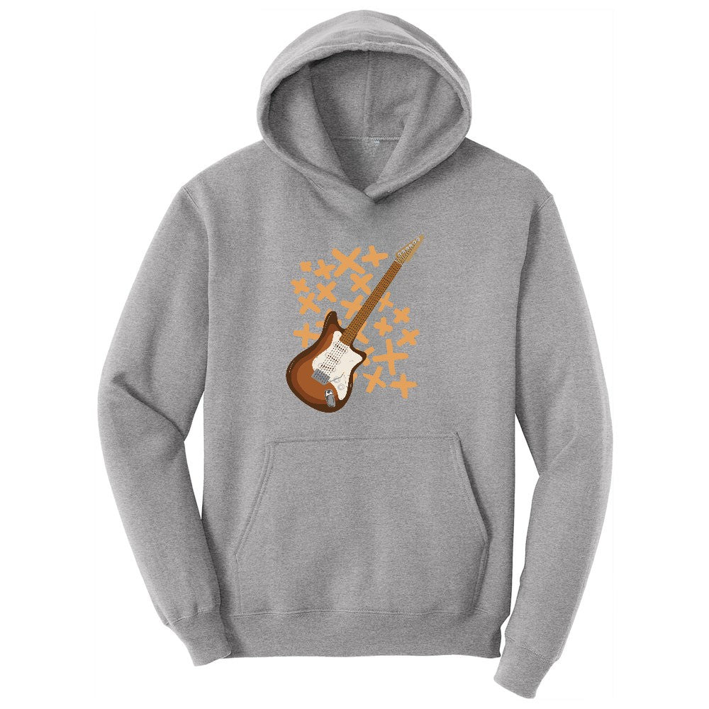 Electric Guitar Toddler Hoodie - Athletic Heather
