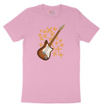 Electric Guitar Toddler Short Sleeve Tee - Candy Pink