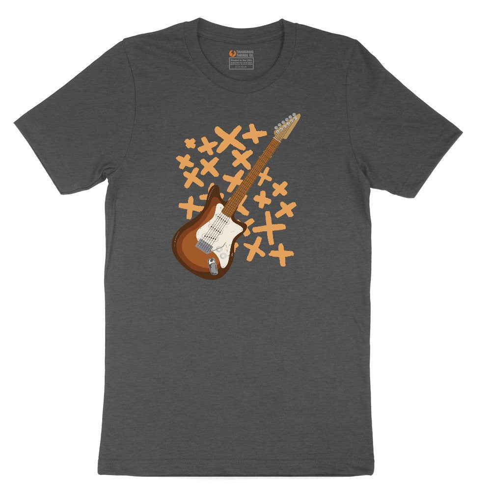 Electric Guitar Toddler Short Sleeve Tee - Dark Heather Grey
