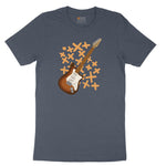 Electric Guitar Toddler Short Sleeve Tee - Heather Navy