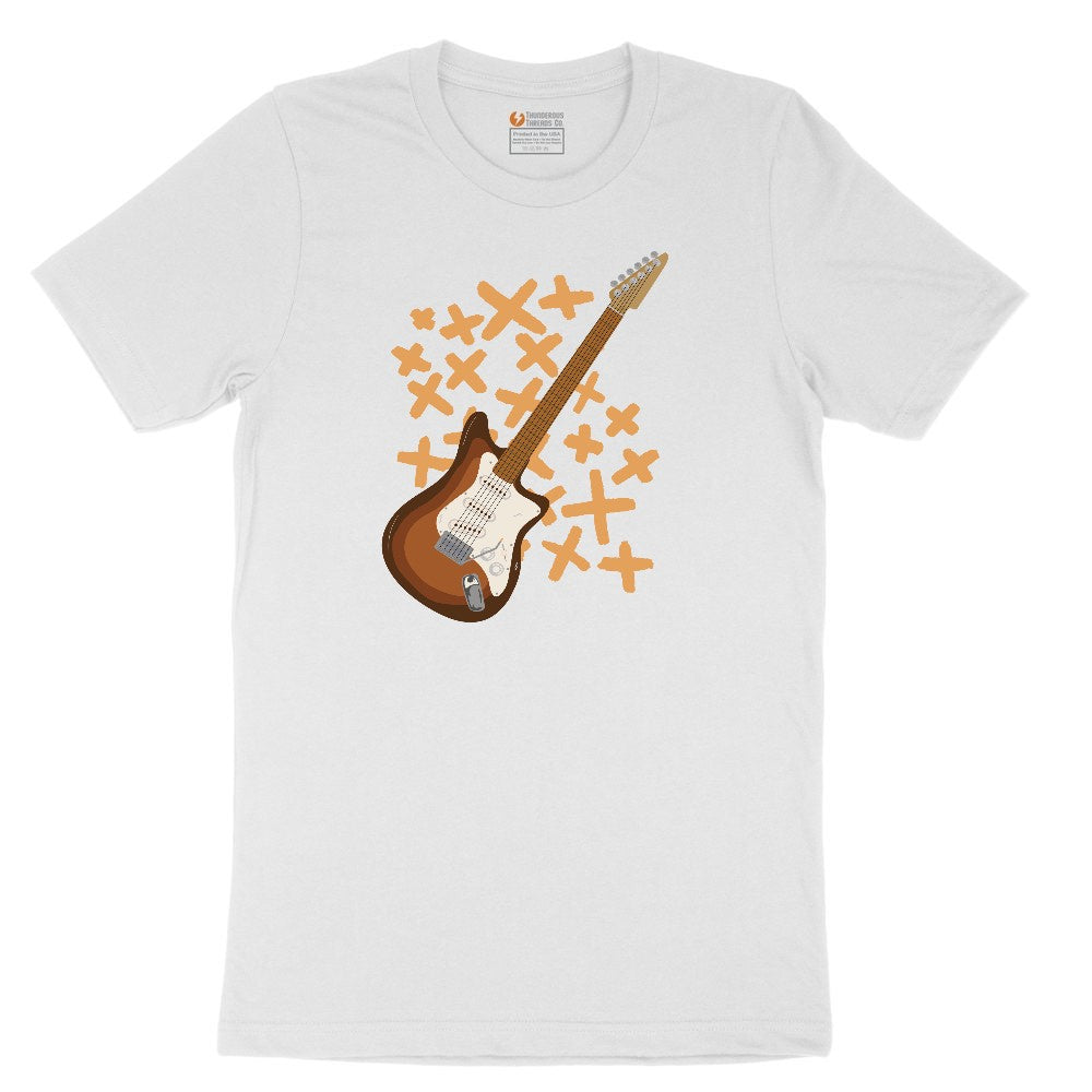 Electric Guitar Toddler Short Sleeve Tee - White