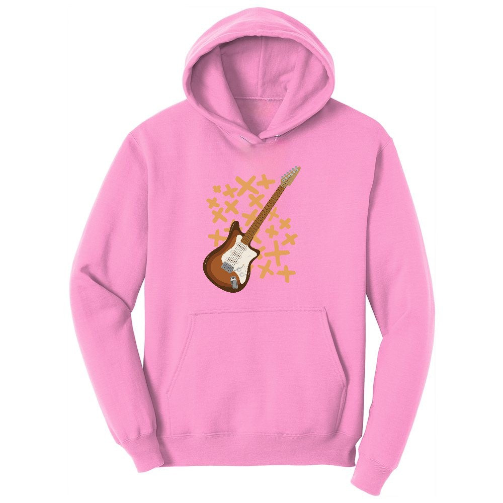 Electric Guitar Youth Hoodie - Candy Pink