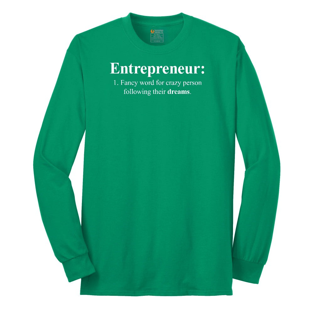 Entrepreneur Long Sleeve Tee - Kelly Green