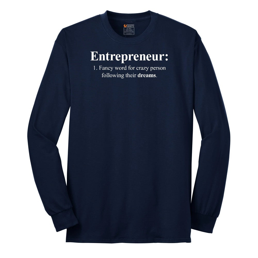 Entrepreneur Long Sleeve Tee - Navy