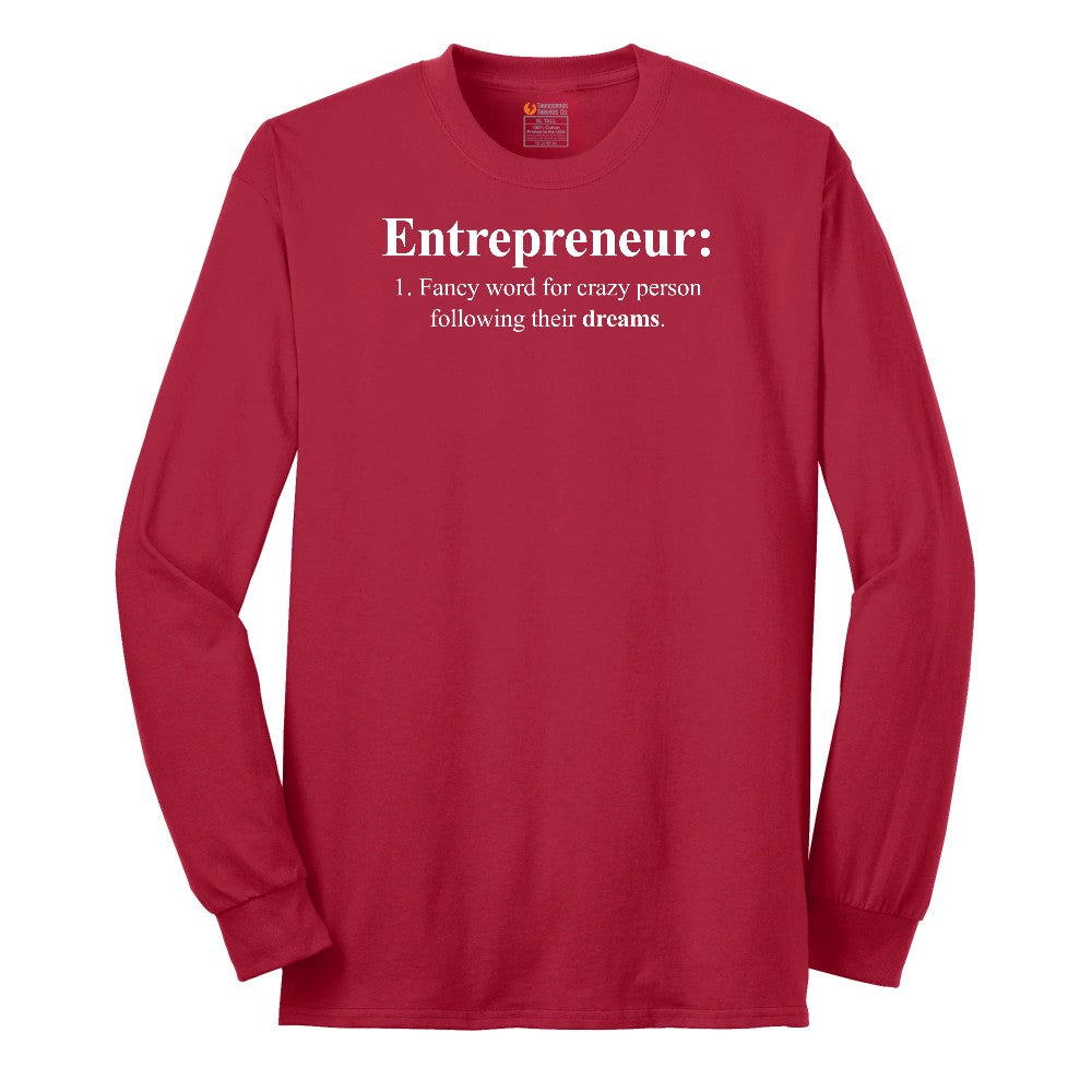 Entrepreneur Long Sleeve Tee - Red