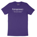 Entrepreneur Short Sleeve Tee - Team Purple