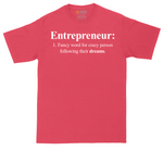Entrepreneur tall t-shirt for men in Heather Red